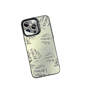 Linea argento stampa rosa placcato argento chiave TPU PC custodia per <span class=keywords><strong>Iphone</strong></span> Xr Xs Max 11 12 13 14 16 17 aria - Product Image 3