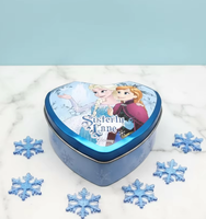 Boîte en métal vide avec fenêtre transparente pour chocolats, bonbons et friandises de la Saint-Valentin – Emballage en métal
