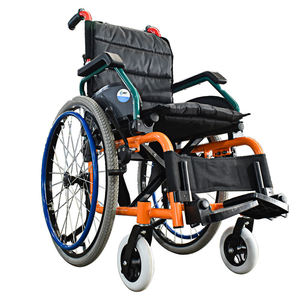 Mobilitätshilfe Leichter Höhenverstellbarer/Fußstützenverstellbarer Aluminium-Legierung Faltbarer Manueller Rollstuhl für Rehabilitation - Product Image 4