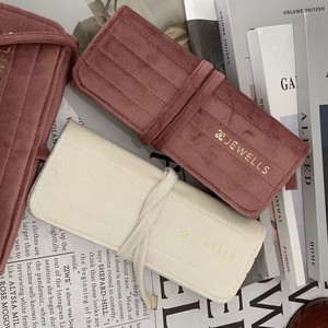 Elegant Travel Jewelry Pouch Compact Storage Bag for <b>Rings</b> Earrings and Necklaces - Product Image 5