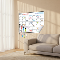 Calendrier interactif magnétique en feutre UCI Art Déco, tableau effaçable à sec, organisateur de planning hebdomadaire/mensuel personnalisé pour la maison