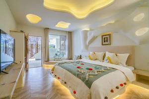 Juego de Muebles de Dormitorio de Hotel con Temática Oceánica Moderna, Base de Cama de Madera Tamaño Queen Personalizada con Cabecera para Uso en el Hogar y Apartamentos - Product Image 5