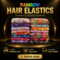 Élastiques à cheveux colorés et tendance en nylon pour bébés filles, pour une utilisation quotidienne en toutes saisons