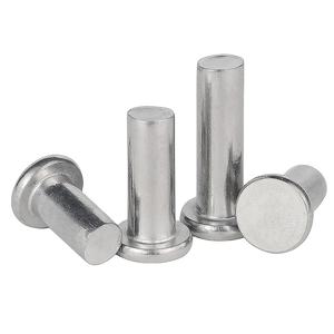 Remaches de cabeza plana sólida de acero inoxidable 304 al por mayor pasadores de posicionamiento de cabeza redonda Tipo de accionamiento remaches de cabeza redonda plana M2 M3 - Product Image 3