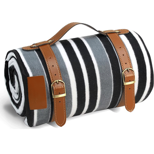 بطانية محمولة من الصوف الناعم 3 طبقات مقاومة للماء للتخييم على الشاطئ للأزواج والعائلات - Product Image 2