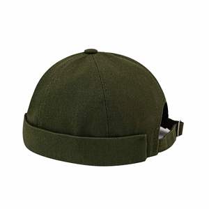 Large Rolled Cuff Brimless Vintage <b>Beanie</b> Adjustable Sailor Docker Cap Short No Visor <b>Hat</b> Promotion Gift - Product Image 4