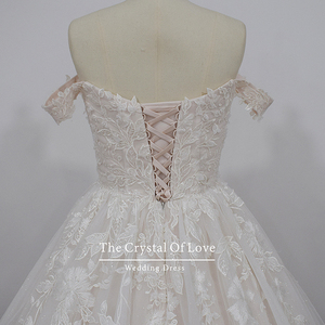 <strong>Blush</strong> <strong>Color</strong> Wedding Dress,lace <strong>Ball</strong> <strong>Gown</strong>,off Shoulder Wedding Dress <strong>Ball</strong> <strong>Gown</strong> - Product Image 4