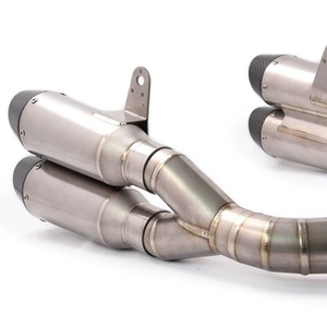 Tuyaux d'échappement de moto pour Kawasaki <span class=keywords><strong>ZX6R</strong></span> 636 Kit de liaison de tuyau intermédiaire en acier inoxydable Tuning systèmes d'échappement - Product Image 2