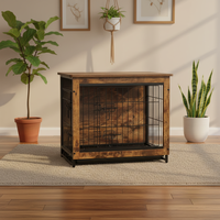 Nichoir pour chien en bois massif moderne et durable, respirant, pour intérieur et extérieur, disponible en plusieurs tailles pour chiens de petite, moyenne et grande taille