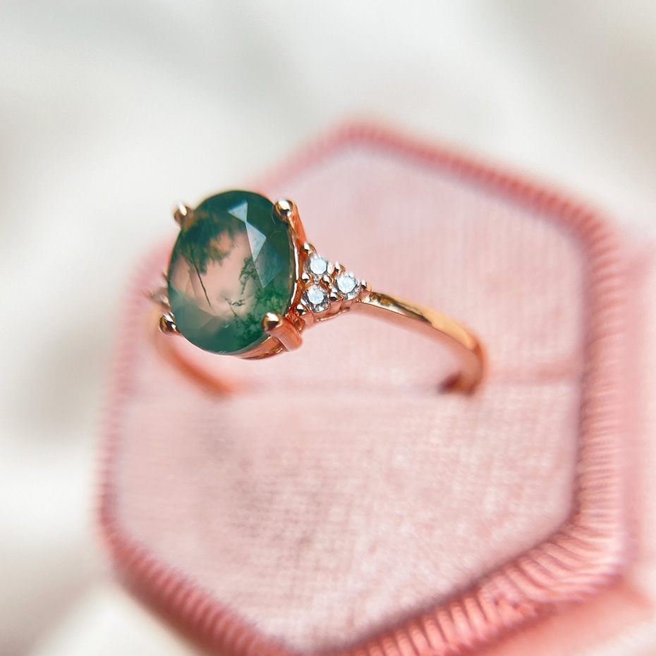 moss agate jewelry