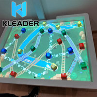 Jeux de bac à sable interactifs avec projection Kinect, blocs de construction, circulation, cartographie magique, table de projection, réalité augmentée pour enfants