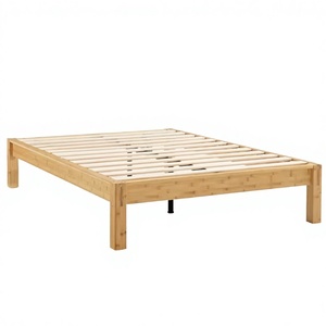 Cadre de lit en bois réglable, panneaux en bois massif durables pour hôtels et chambres, cadre de lit en bois massif ZB - Product Image 3