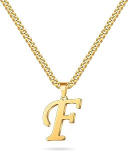 Nuevo Collar de Acero Inoxidable con Colgante de Letras <span class=keywords><strong>ABCDEF</strong></span> de 26 Letras Personalizable, Collar de Acero Inoxidable con Colgante - Product Image 6