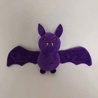 Halloween Tendance Logo Personnalisé Peluche Animal Dessin Animé Chauve-Souris Poupée Jouet Porte-clés à Remplir