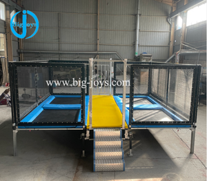 <span class=keywords><strong>Trampoline</strong></span> portable 4 en 1 avec remorque, jeux de plein air pour enfants, en vente - Product Image 1