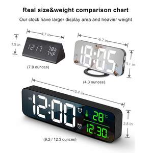 Custom LOGO Auto Set <strong>Digital</strong> Wall <strong>Clock</strong> Large Display LED Wall <strong>Clock</strong> - Product Image 2