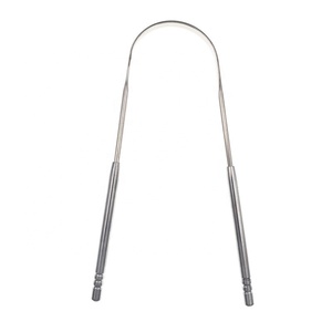 Oferta Especial: Juego de 3 Raspadores de Lengua de Acero Inoxidable Dorado para Higiene Bucal - Product Image 4