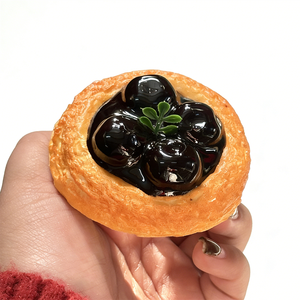 Modèles de moules à tartelettes écologiques en plastique pour 4 tartelettes aux myrtilles, au chocolat et aux fruits frais, présentoir en aluminium pour aliments - Product Image 6