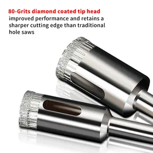 Scie pour trous, diamant, marbre, de 3mm à 65mm avec matériau en acier au carbone,