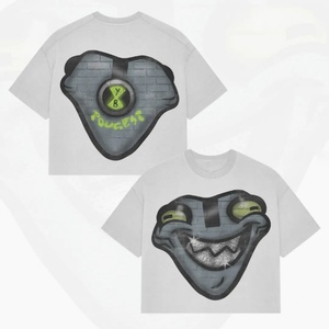 Camisetas de Hombre de Alta Calidad, Estilo Urbano, con Estampado Gráfico Y2K, 100% Algodón Grueso de 300 g/m², Corte Cuadrado, Personalizadas - Product Image 3