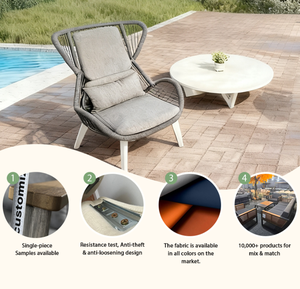 Sedie e Divani in Corda <span class=keywords><strong>per</strong></span> Esterni Personalizzati, Sedie da Pranzo e da Campeggio <span class=keywords><strong>per</strong></span> Hotel, Ristoranti, Giardini, Cortili o Balconi - Product Image 3