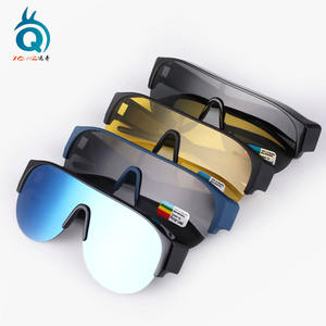 Lunettes de soleil unisexes XQHQ à demi-monture, monture en PC, verres TAC, protection solaire polarisée UV400, type 3, pare-soleil XT-188 - Product Image 1