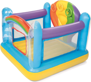 Château gonflable amusant pour enfants en forme <span class=keywords><strong>de</strong></span> <span class=keywords><strong>montgolfière</strong></span> avec trampoline intégré pour fêtes en plein air - Product Image 4