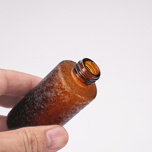 Xi lanh mới 40ml 60ml 30ml hiệu ứng nứt lớp phủ UV hổ phách chai thủy tinh nhỏ giọt cho chăm sóc da huyết thanh bao bì dầu - Product Image 2