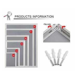 Cadre à clipser pour affichage immobiliaire, support mural A3 A4 pour documents, idéal pour agences, bureaux, appartements et centres de vente - Product Image 5