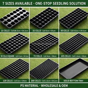 Plateau de semis en plastique réutilisable pour pépinière, 32, 50, 72, <span class=keywords><strong>105</strong></span>, 128, 200 alvéoles, en PS, pour serre - Vente en gros - Product Image 3