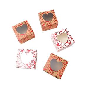 Caja de Papel Transparente con Forma de Corazón para Regalos, Dulces, Chocolates, Embalaje para el Día de San Valentín, Regalo Empresarial - Product Image 1