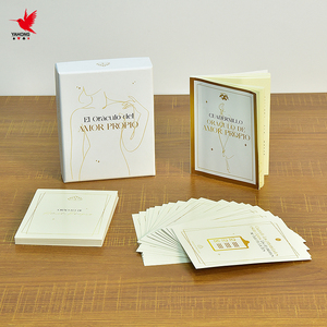 Jeu d'oracle <span class=keywords><strong>de</strong></span> tarot positif personnalisé en gros pour femmes <span class=keywords><strong>cartes</strong></span> d'inspiration et d'affirmation imprimées avec guide en papier - Product Image 2