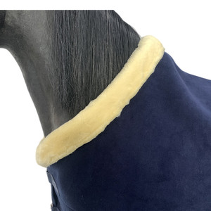 Bonne qualité Deluxe Equine Fleece personnalisé <span class=keywords><strong>hiver</strong></span> laine artificielle tapis chauds Standard cou <span class=keywords><strong>couverture</strong></span> <span class=keywords><strong>d</strong></span>'équitation - Product Image 3