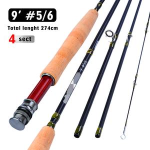 ハイグレードカーボンファイバーフライフィッシングロッド7 '-11'6' 塩水フライフィッシングロッド3-10wt - Product Image 5