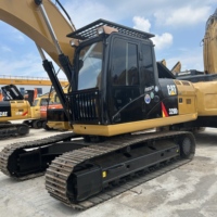Excavatrice d'occasion CAT 320D2, 20 tonnes, sur chenilles, hydraulique, faible nombre d'heures, bon état, à vendre