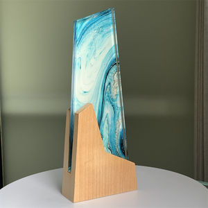 <span class=keywords><strong>ADL</strong></span>-Trophée de Cristal en Verre, Fond Coloré Personnalisé, Logo pour École, Trophée Entreprise, Événements, Lettres, Artisanat - Product Image 6