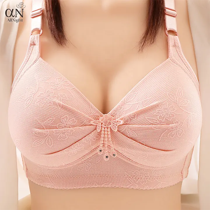 Beli 1 Dapatkan 1 Gratis 1 Bra Push Up renda bunga mulus pakaian dalam intim lembut Lingerie tanpa kawat Bra Push Up untuk wanita