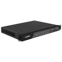 CWWK B250 PC de 19 pulgadas para montaje en rack, i5 8500, 6 puertos LAN, 2 puertos 10Gb SFP+, DDR4, hardware OPNsense, dispositivo de seguridad de red de 1U para montaje en rack.