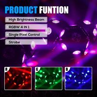 Prix usine 3 bras faisceau tête mobile LED lumières 18*12W RGBW Rotation infinie Laser Disco DJ éclairage de scène