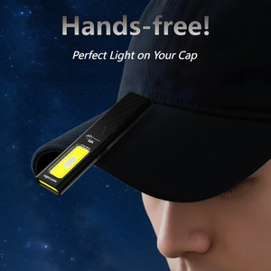 Lampe de travail LED miniature WT8 avec lumière latérale COB, 800 lumens, laser rouge magnétique, lampe torche portable pour la randonnée - Product Image 6