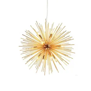 Люстра Simig в европейском стиле, дизайнерская креативная индивидуальная лампа в виде одуванчика, ежика, морского урчина, геометрического шара, для инженерных отелей