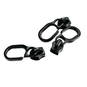 Logo personnalisé <span class=keywords><strong>Autobloquant</strong></span> Anti-Voleur G Forme Métal Nylon Fermeture Éclair Curseur Étoile Motif <span class=keywords><strong>Peinture</strong></span> Noir Extracteur de Fermeture Éclair - Product Image 1