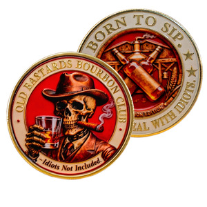 Pièce commémorative plaquée antique sur le thème des motards, <span class=keywords><strong>en</strong></span> fer, double face, pour collection, avec inscription 'Anciens Bikers Club' et 'Membre à vie' - Product Image 5