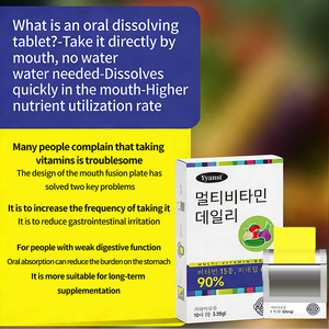 Tiras Orales Multivitamínicas OEM en Stock, 10 Unidades, Fórmula de Sinergia Vitamínica y Mineral, Apoya el Metabolismo y Energía Sostenida para Adultos - Product Image 2