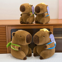 Peluche Capybara Confort Style Estival, Jouet en Peluche Doux, Cadeau d'Anniversaire Idéal pour Enfant, Coussin à Câliner, Coton PP