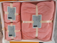 Ensemble de Serviettes de Bain en Microfibre Velours Corail 3 Pièces Épaissies Serviette de Plage Logo Personnalisable pour Maison Spa Vente en Gros Coffret Cadeau Mère
