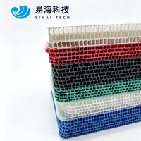 Boîte en plastique ondulé pliable écologique à assemblage rapide sans outils pour l'épicerie et la logistique d'urgence