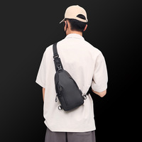 Sac à Bandoulière Anti-Vol Étanche de Voyage pour Homme avec Port de Chargement USB