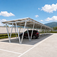 Système de montage solaire modulaire facile à assembler pour abri de voiture solaire, étanche et anticorrosion, pour le stationnement résidentiel et commercial des voitures
