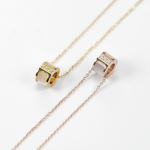 Bán Buôn 14K <span class=keywords><strong>Glod</strong></span> Mạ Thép Không Gỉ Vòng Vòng Vòng Cổ Hình Chữ O Chuỗi Không Thấm Nước Đồ Trang Sức Thời Trang Cho Phụ Nữ - Product Image 1